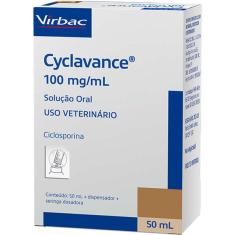 Cyclavance Virbac 100 mg/mL para Cães - 50 mL