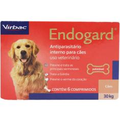 Vermífugo Virbac Endogard para Cães até 30 Kg - 6 comprimidos