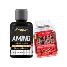Kit Amino Liquid 38000 480ml + Thermo Abdomen Bodyaction - Body Action