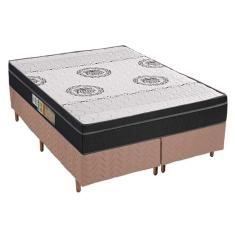 Cama Box Queen: Colchão Anatômico Polar D28/EP Orthoface + Base CRC Fantasy Clean(158x198)
