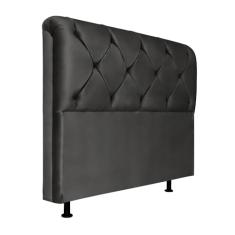 Cabeceira Queen 160cm Barbara Suede Preto ID Milani Store