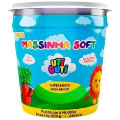 Pote massa de modelar 500g Verde Claro Massinha Uti GuTi