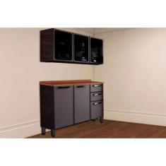 Cozinha Completa Bertolini Estilo 2 Pçs CZ180 Cinza/Grafite