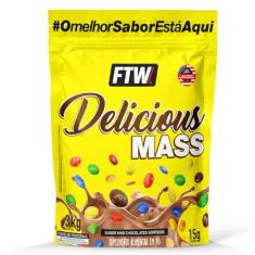 Delicious Mass Hipercalórico Refil 3kg Sabor Chocolate Sortidos - FTW