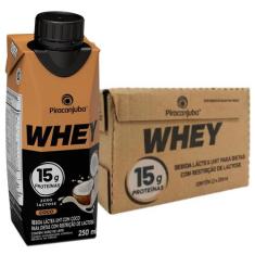Pack 12 unidades Bebida Láctea Whey 15g de Proteína Piracanjuba Zero L
