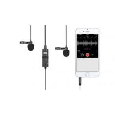 Microfone Lapela Duplo BOYA BY-M1DM