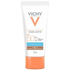 Protetor Solar Facial com Cor Vichy Capital Soleil Hydra-Matte FPS50, 