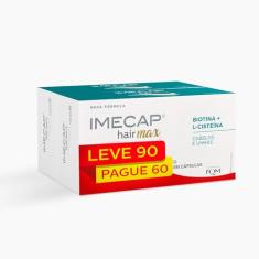Imecap Hair Max Leve 90 cápsulas, pague 60 - Vitaminas para Cabelos e Unhas com Cisteína