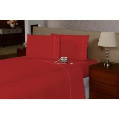 Lençol Queen 40cm c/ Elástico na Volta Toda Percal Flex 400 Fios Toque