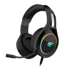 Havit Headphone Fone de Ouvido H2232d, Gamer, Iluminação RGB, com Microfone, Falante de 50mm, Conector 3.5mm, HAVIT, HV-H2232d, Cabo USB para Iluminação