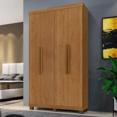 Guarda-Roupa Casal Viena 4 Portas 3 Gavetas Cinamomo - Panorama Móveis
