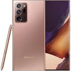 Smartphone Samsung Galaxy Note 20 Ultra 256GB 12GB ram Câm. Tripla + Selfie 6.9 Mystic Bronze