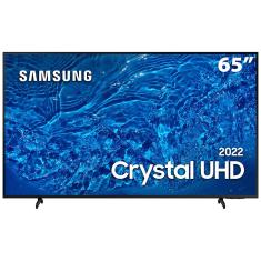 Smart TV 65" Crystal UHD 4K Samsung 65BU8000, Painel Dynamic Crystal Color, Design slim, Tela sem limites, Alexa built in, Controle Remoto Único