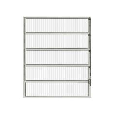 Janela de Alumínio Basculante 100x80cm Hale Esquadrias Branco