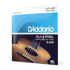 Encordoamento Violão Aço 11-47 D Addario Silk & Steel Ej40 [f035]