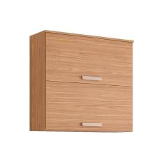 Armário Aéreo Cozinha Modulado Bella c/2Portas Basculantes 80 cm Freijo - MGM