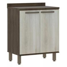 Balcão de Cozinha com Tampo 70 cm 2 Portas 1 Prateleira Sara Luciane M