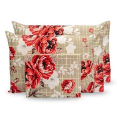 Lençol Queen 3 Peças Melissa Micropercal P. Palito Estampado - Bem Me 