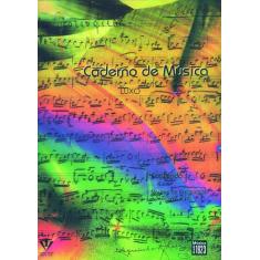 Livro - Caderno de música - 12 pautas