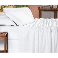 Lençol Casal Box Padrão Bordado Degrade 4 Peças Allegra 200 Fios - Bia