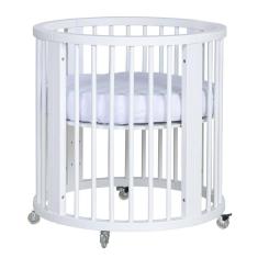 Berço Evolutivo 4 em1 em Madeira Maciça Crescer Branco