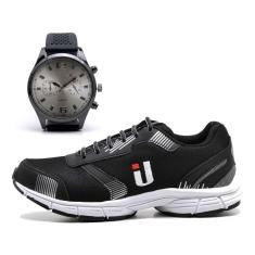 Tênis Masculino Ousy Esportivo Corrida Conforto Macio com Relógio-Masculino