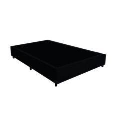 Base Box Viúva Belos Sonhos Suede Preto 40x128x188
