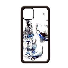 Sax Building Umbrella Aquarela para iPhone 12 Pro Max Capa para Apple Mini Mobile Case Shell