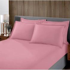 Jogo De Cama Buettner Casal Malha Liso 3 Peças Image Rose