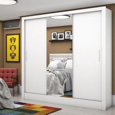 Guarda Roupa Casal Espelho 3 Portas 3 Gavetas Santiago Carioca Móveis,