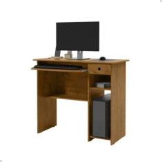 Escrivaninha Office Mesa De Computador Com Gaveta Suporte De Teclado E