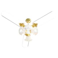 Ventilador De Teto New Zeta 3 Pás Mdf Laqueadas Branco 220V
