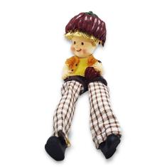 Boneco da Fartura da Pimenta Perna Mole Tecido Resina 17cm