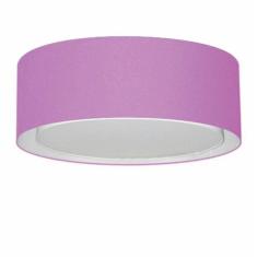 Plafon Cilíndrico Duplo Vivare Md-3037 Cúpula em Tecido 60x25cm - Bivolt