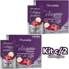 Kit 2x Colágeno Hidrolisado Verisol Sanavita (60 sachês), Red Berries