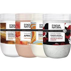 KIT MASSAGEM REDUTORA MODELADORA 4 CREMES D'ÁGUA NATURAL