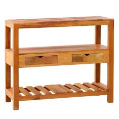 Aparador Ilha 1 M 2 Gavetas Madeira Demolição Natural