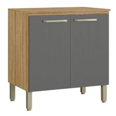 Balcão De Cozinha Com Tampo Lévis Freijó Gris