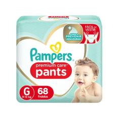 Fralda Pampers Premium Care Pants Calça Tam. G - 9 A 13Kg 68 Unidades