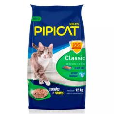 Areia Higiênica Pipicat Classic Para Gatos 12Kg - Kelco