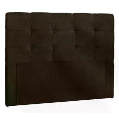 Cabeceira Casal 140cm Daiana Suede Marrom Id Suede Marrom
