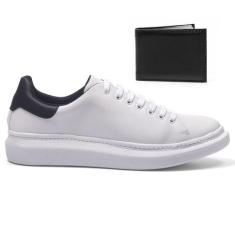 Tênis Masculino Queen Com Carteira - EXP, 37, Branco, Masculino