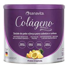 Sanavita Colágeno Hidrolisado Verisol - Pele e Cabelos - Frutas Tropicais - 150g