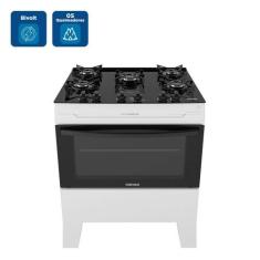 Fogão de Piso Itatiaia 5 Bocas Electra Glass Plus Branco - Bivolt, Biv