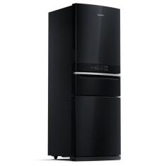 Refrigerador Brastemp Inverse 419L 3 Portas Frost Free Preto 127V BRY59BE