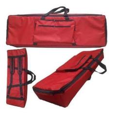 Capa Bag Master Luxo Para Teclado Yamaha Mox6 Nylon Vermelho