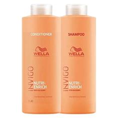 Kit Shampoo E Condicionador 1L Nutri Enrich Invigo Wella Professional