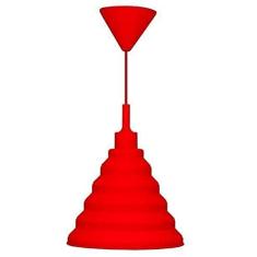 Pendente Taschibra Make Color vermelho 40W E27 Tamanho 114x20x20CM