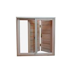Janela de Madeira Pantográfica 100x100cm Lisa Pop Requadro Esel Natural