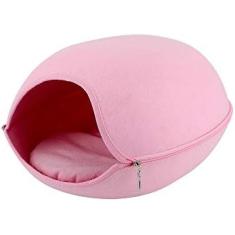 Cama Para Animais De Estimação Em Feltro Natural, Caverna Para Animais De Estimação, Casa De Animais De Estimação, Cama Para Gatos Em Casa Com Almofada E Zíper, Produto Para Animais De Estimação,